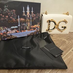 Dolce & Gabbana White DG Devotion Shoulder Bag